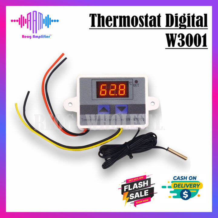 Thermostat Digital AC 12V 220V XH W3001 Termostat Alat Pengatur Suhu ...