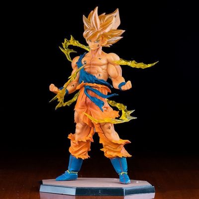 ZZOOI 16cm Son Goku Super Saiyan Figure Anime Dragon Ball Goku DBZ Action Figure Model Gifts Collectible Figurines for Kids