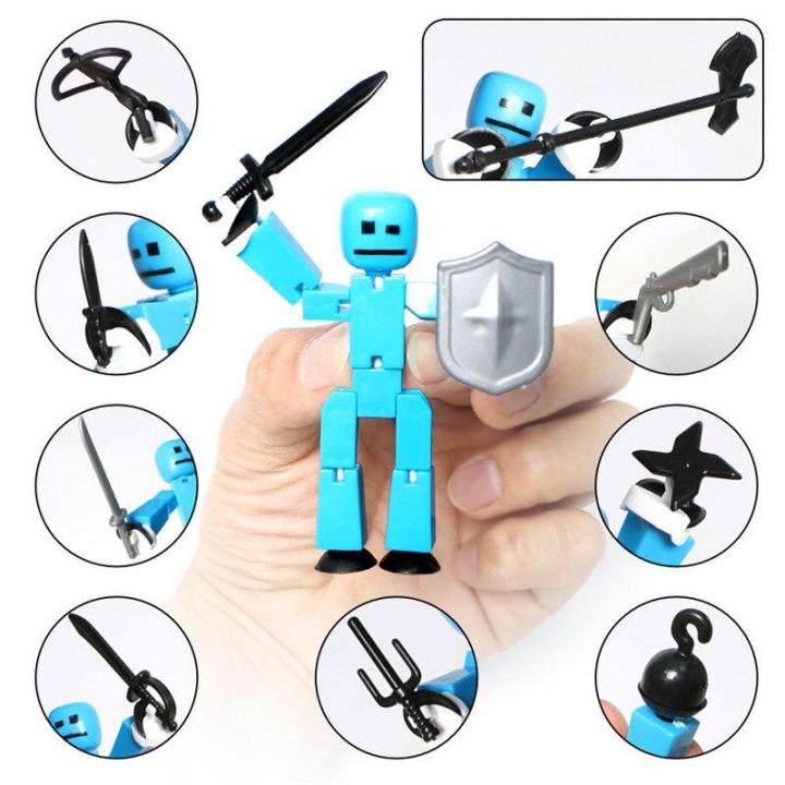 diy-stikbot-dolla-sucker-อาวุธ-sticky-ตุ๊กตาหุ่นยนต์ตุ๊กตาขยับแขนขาได้บทบาทเล่นสร้างอุปกรณ์เสริมของขวัญ8ซม