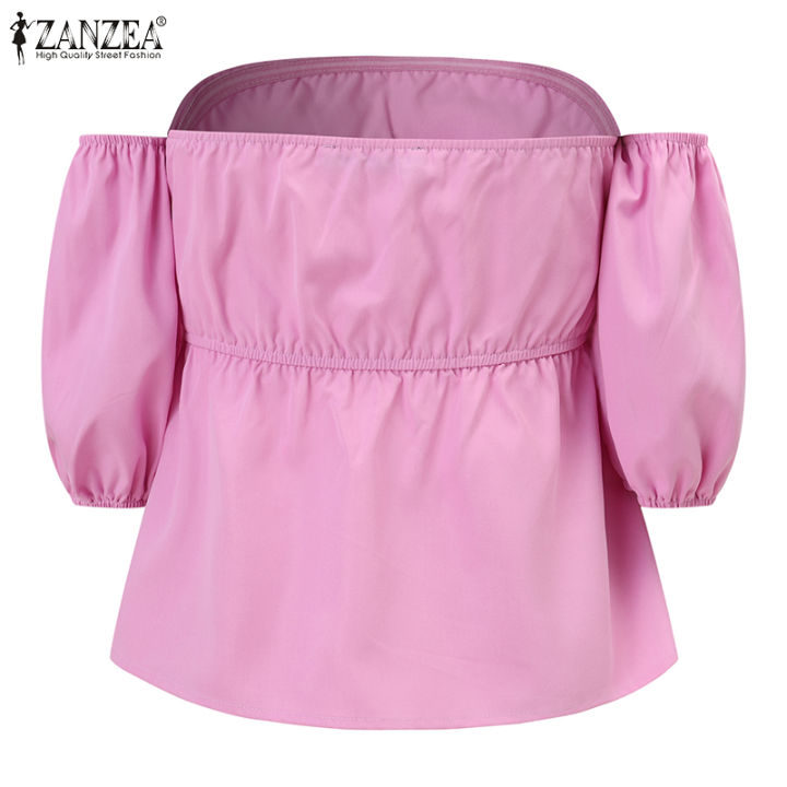 สินค้ามาใหม่-จัดส่งฟรี-fancystyle-zanzea-เสื้อเบลาส์แขนเปิดไหล่พัฟลำลองสำหรับเสื้อแบบคลุมแฟชั่นสไตล์เกาหลีของผู้หญิง-9