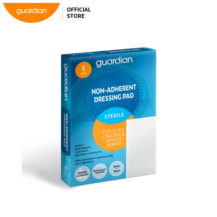Guardian NonAdherent Dressing Pad 5Cmx5Cm 5's Lazada