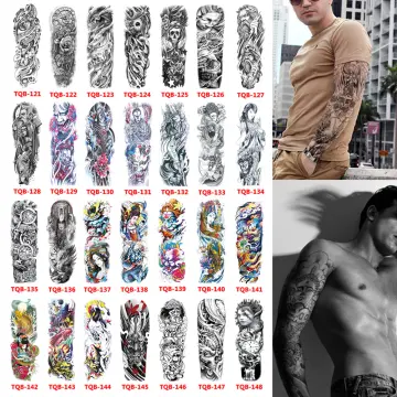 Tạm Thời Tatoo Nam Kinh Dị King Tiger Tạm Thời Hình Bé Trai Chống Nước Tay  Tatoo Hoa Hồng Miệng Robot Miếng Dán Hình Xăm Chuyển Nước / Tattoo & Body  Art