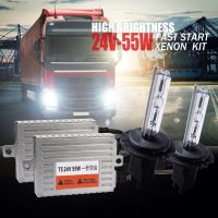 24V Truck Headlight hid xenon kit 55W H4 bixenon H7 H11 4300K 5000K 6000K H1 8000K Super Bright 24V Van Boat Lamp bulb Bulbs  LEDs  HIDs