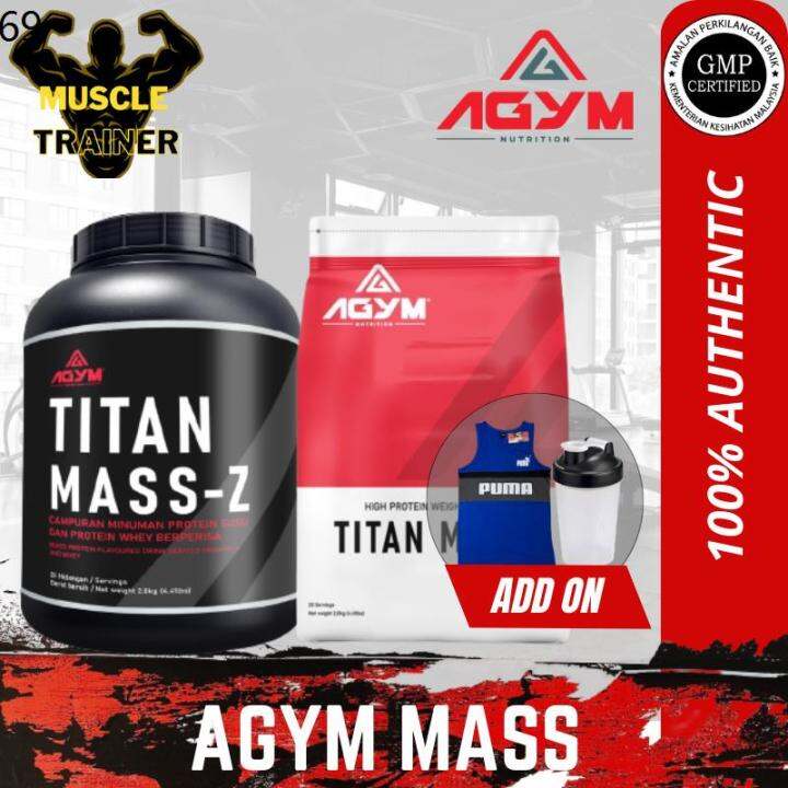 ♡Agym Nutrition Titan Mass Halal Mass Protein Weight Gain Protein