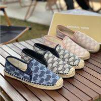 2023 new KM Embroidered Sheepskin Fisherman shoes Womens flats