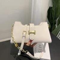 [COD] Cross-border womens bag 2023 spring new solid-color one-shoulder oblique cross armpit chain