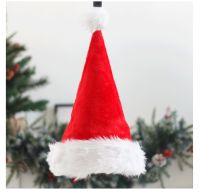 1PC New Year Plush Christmas Hat Santa Claus Hat Winter Cap Festival Party Pendant Household Decorations New Year Present