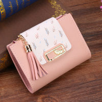 Fashion Womens Wallets Tassel Short Wallet For Woman Mini Coin Purse Ladies Clutch Small Wallet Female Pu Leather Card Holder