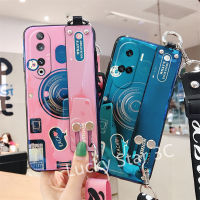 เคสสำหรับ นิ่ม Honor 90 Lite X8a X5 4G 5G Phone Case พร้อมสายรัดข้อมือ TPU สไตล์เคสโทรศัพท์แฟชั่นลายกล้องโทรศัพท์ดีไซน์บลูเรย์