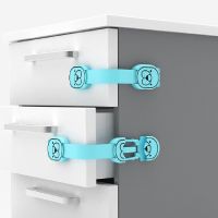 Child Safety Lock Cabinet Door Drawer Baby Anti-pinch Lock Adjustable Refrigerator Door Lock Striped Baby Safety Straps Cartoon