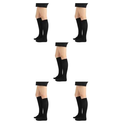 ถุงเท้ายาวถึงเข่าลายทาง1/2/3/5สีดำ,ถุงเท้าสีรุ้งยืดหยุ่นระบายอากาศได้ดีมีเอกลักษณ์ยืดหยุ่นสวมใส่สบาย