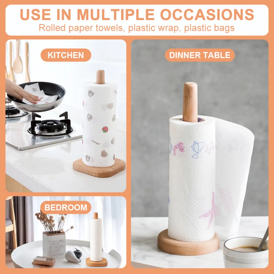 Kitchen Upright Plastic Paper Towel Tissue Holder Home Decor