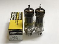 หลอดเครื่องเสียง 6FQ7/6CG7 Sylvania (NOS) Matched pair , Made in USA