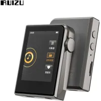 RUIZU เครื่องเล่น MP3ในเพลง Hifi A58 DSD256ถอดรหัสแบบไม่สูญเสีย MP3โลหะพกพาได้วอล์คแมนพร้อม EQ Ealizer Ebook นาฬิกาปลุก Stopwatc