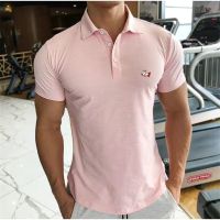 ✚❄✟ Summer Polo Shirt Men Golf Wear Curved hem Quick drying Golf T shirt cotton elasticity Tees Fashion Korea Man Golf Uniform tops