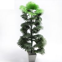 hotx【DT】 90cm Large Artificial Leaves Monstera Pot Balcony Garden Fake