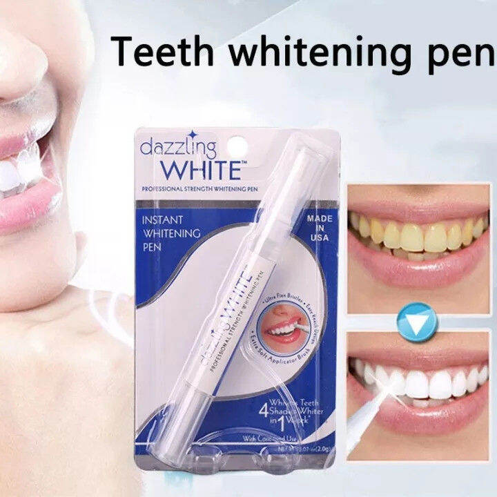 Dazzling Whitening Pen Tooth Cleaning White Teeth Peroxide Bleaching ...