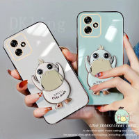 เคสฝาหลังมีที่วางขาตั้งเป็ดน่ารักสำหรับ OPPO Realme C53ใหม่ซิลิโคนเคสโทรศัพท์นิ่มป้องกันเลนส์2023ฝาหลังกันกระแทก