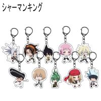 Anime Shaman King keychain Acrylic Double Sided Transparent Bag Pendant key Chain Ring Accessories Jewelry For Fans Gift