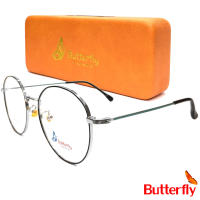 แว่นตา Fashion รุ่น Butterfly 6701 กรอบแว่นตา สำหรับตัดเลนส์ กรอบเต็ม แว่นแฟชั่น ชาย หญิง ทรงสปอร์ต sport วัสดุ สแตนเลส stainless steel ขาข้อต่อ รับตัดเลนส์