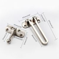 K1KA Swing Bar Lock Thicken Reinforcement Lock Home Door Guard Latch Zinc Alloy Anti-theft Security Door Latch for front Door Door Hardware Locks Meta