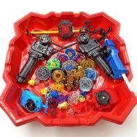 Free Shipping 12pcs Beyblade Burst +6pcs Launcher+2pcs Handle Bar+1pcs Red Beystadium Spinning Top as Children Day Gifts