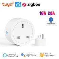 ❒ Zigbee Smart Plug 20A 16A UK Smart Socket With Power Monitoring Timer Tuya Smart Life APP Control Works With Alexa Google Home