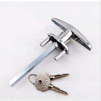 【CC】✔  Door Opener T Lock Handle with 2/4 keys Caravans   Trailers