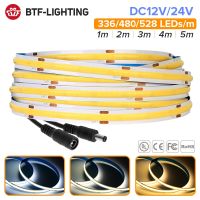 FCOB LED Strip Light 336 480 528 LED High Density Flexible FOB COB Led Light RA90 Warm Nature Cool White Linear Dimmable 12V 24V LED Strip Lighting