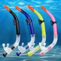 Food-Grade Silicone Swimming Snorkel Dry Wet Breathing Valve Tube Underwater Snorkeling Diving Equipment for Snorkeling Swimming