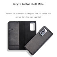 Genuine Leather Magnetic Card Wallet Flip Case For Samsung Z Fold 2 Cover?เตรียมจัดส่ง?หนังแท้บัตรแม่เหล็กกระเป๋าสตางค์พลิกด้านบน