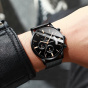 Đồng hồ nam economicxi dây thép mành special design chạy lịch ngày - style doanh nhân eco2 3