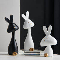 Animal Figurines Resin Statue Home Decoration Miniatures Modern Living Room Decoration Desk Accessories Christmas Decoration