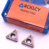 10pcs RCKLCY TCMT110204 FT1125 เครื่องตัดเครื่องกลึงคุณภาพสูงคาร์ไบด์แทรกแผ่นคว้านภายในกลึง เครื่องมือ สําหรับเหล็กกล้าไร้สนิม