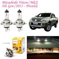 (2ชิ้น) หลอดไฟหน้า H4 12V 60 55W สําหรับ Mitsubishi Triton (Mk2) 5Th Gen (2015-ปัจจุบัน) ปลั๊กแอนด์เพลย์