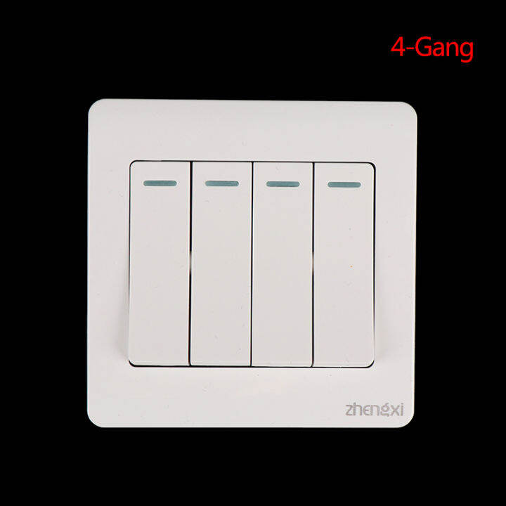 Ministar Wall Switch 1/2/3/4 Gang 1Way Button Wall Light Switch On ...