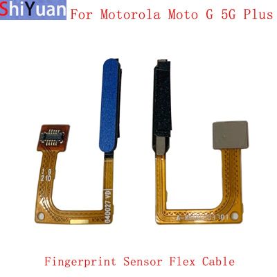 ลายนิ้วมือเซ็นเซอร์ปุ่ม Flex Cable ริบบิ้นสําหรับ Motorola Moto G 5G Plus Power Key Touch Sensor Flex อะไหล่