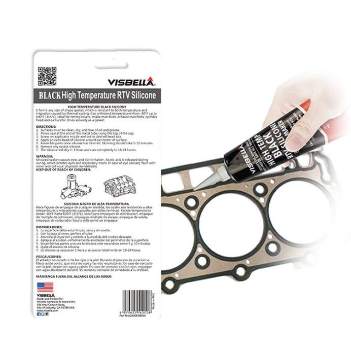 visbella-high-temp-black-rtv-silicone-gasket-make-กาวซิลิโคน-กาวดำทาประเก็น-กาวซิลิโคนหลอด-กาวทาปะเก็น-กาวประเก็น