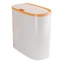 Infrared Inductive Space Trash Can Household Lidded Trash Can Living Room Kitchen Office Battery Smart Trash Can Easy Install Easy to Use