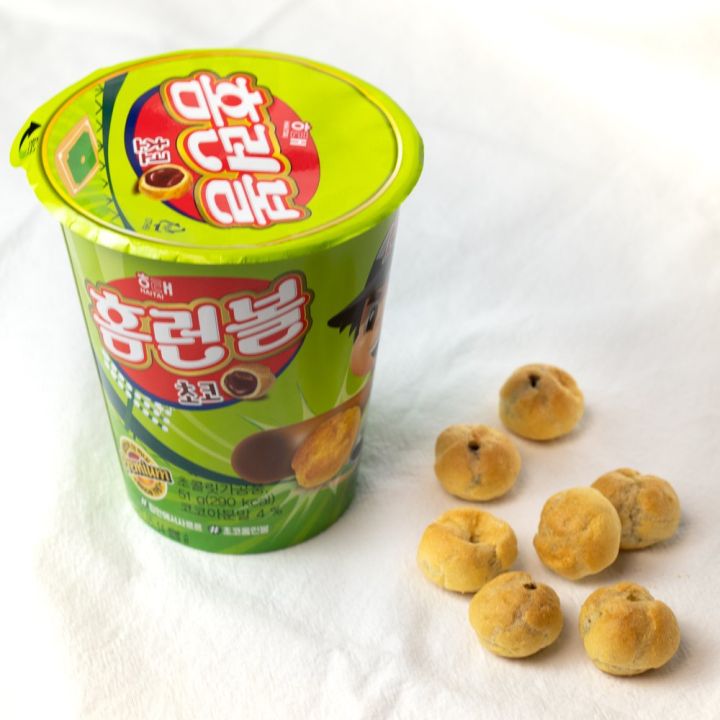 ขนมแบคฮยอนกิน-home-run-balls-snack-exo-baekhyun-ขนมเกาหลีอบกรอบสอดไส้