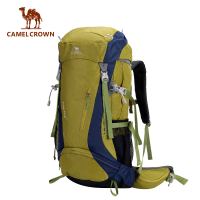 CAMELCROWN กระเป๋าเป้50L กันน้ำ,กระเป๋าเป้สะพายหลังกลางแจ้งความจุมากระบายอากาศกันน้ำ