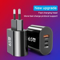 Gan 65W PD USB C ชาร์จอย่างรวดเร็ว3.0 Type C อะแดปเตอร์ชาร์จสำหรับเร็ว14 Samgsung ที่ชาร์จมือถือติดกำแพงแบบพกพา