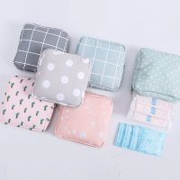 Women Sanitary Napkin Tampon Storage Bag Cute Sanitary Pad Pouches Portable Makeup Lipstick Key Earphone Data Cables Organize Toiletries  Cosmetics Ba