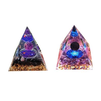 5cm Crystal Gravel Pyramid Crafts Pyramid Home Desktop Decoration Handicrafts