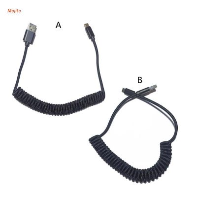 ❃❀♝ Mojito Type C Micro Coiled Cable Wire Mechanical Keyboard GH60 USB Cable Type-C Cable