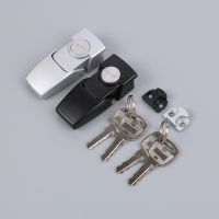 Cabinet Black Coated Metal Hasp Latch DK604 Security Toggle Lock With Two Keys