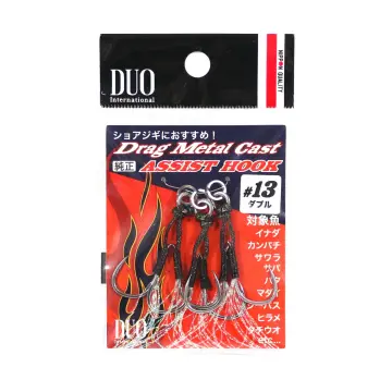 Cheap Duo Treble Hook Feathered Shinmushi White Size 12, 3/pack (3163)
