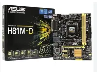 MAINBOARD (เมนบอร์ด) 1150 Asus H81M-D SOCKET : 1150 CHIPSET : INTEL H81 สินค้าสภาพใหม่ๆ สวยๆ พร้อมฝาหลัง สินค้าในไทย ส่งไว