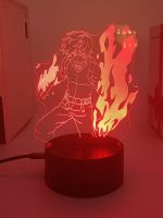 My Hero Academia boku no Todoroki Shoto 3d led lamp for bedroom manga night lights anime action figure Decoration children gift Ceiling Lights