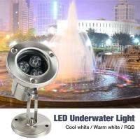 RGB LED Underwater Light Waterproof Garden Lawn Lamp Fountain Aquarium Pool Decoration Light 3w Stainless Steel Floor Light